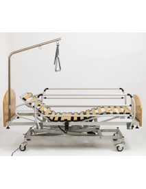 Cama Hospitalaria con Carro Elevador Completo | Colchón de Regalo